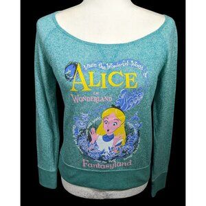 Disney Cast Exclusive Collection Blue Alice In Wonderland Top Size XS